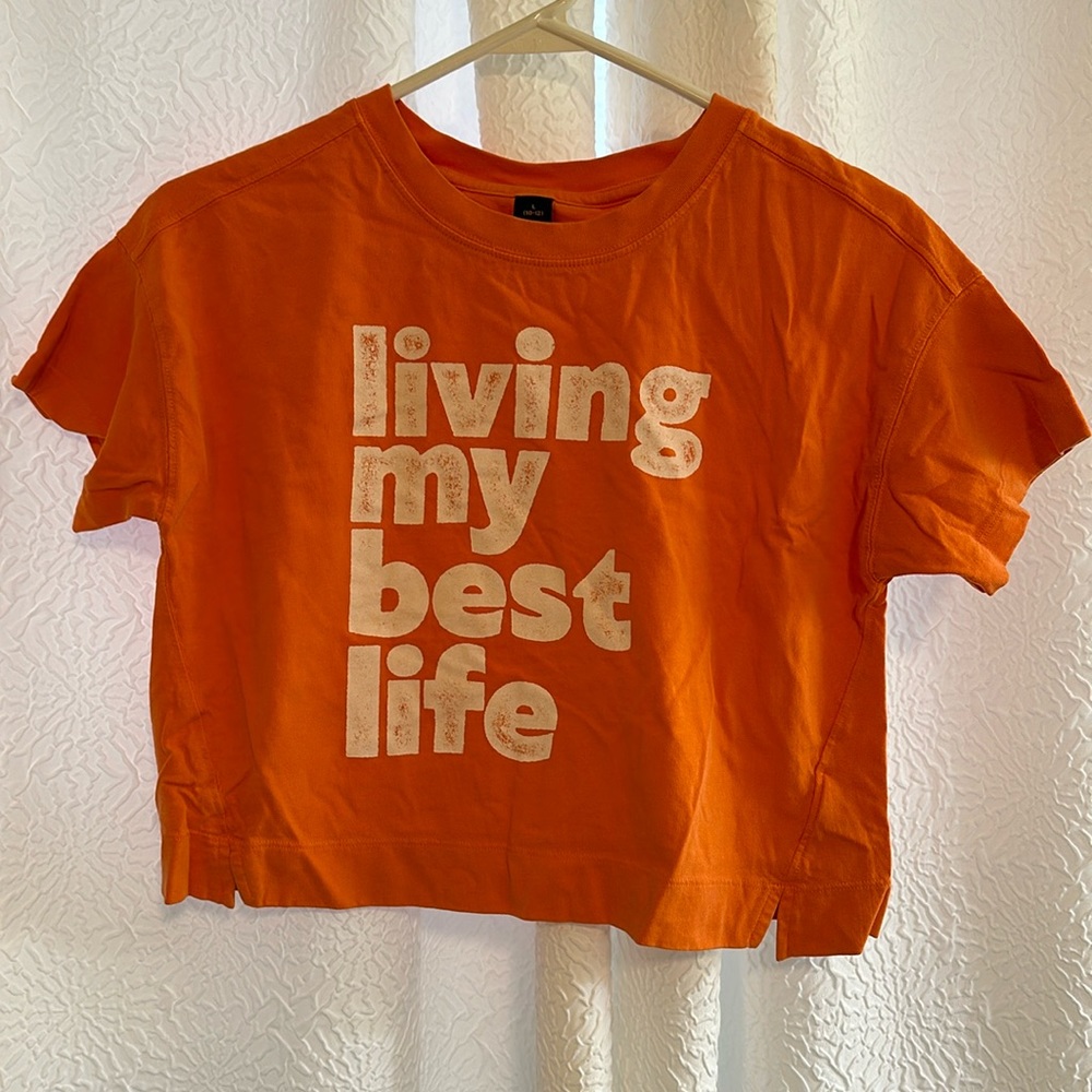 Cropped orange top
